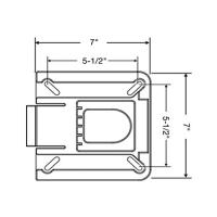 Переходник поворотный с быстросъемной площадкой для сидений, 178х178мм 1100115 от прозводителя Springfield Переходник поворотный с быстросъемной площадкой для сидений, 178х178мм 1100115 от прозводителя Springfield