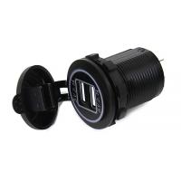 Панель с двойным USB разъемом (5В\4.2А (2.1А+2.1А) и красной подсветкой NEKEKE DS2013-H-4.2A-R от прозводителя NEKEKE Панель с двойным USB разъемом (5В\4.2А (2.1А+2.1А) и красной подсветкой NEKEKE DS2013-H-4.2A-R от прозводителя NEKEKE