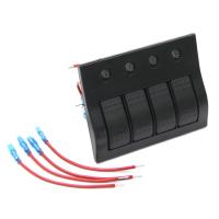 Панель переключателей 4 клавиши с автоматическими выключателями NEKEKE, серия S без светодиодов BP4S/P от прозводителя NEKEKE