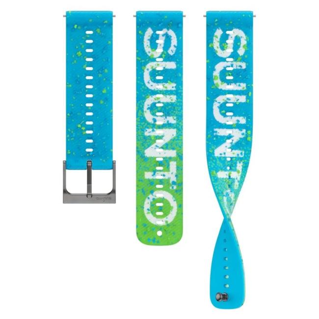 Силиконовый ремешок Suunto Athletic 6 22 мм Power Blue S+M, голубой SS051070000 от прозводителя Suunto 