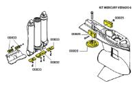 Комплект алюминиевых анодов Mercury Verado KITVERADO6AL от прозводителя Tecnoseal