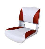Сиденье пластмассовое складное с подложкой Deluxe All Weather Seat, бело-красное 75113WR от прозводителя Newstarmarine