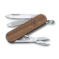 Нож-брелок Victorinox Classic SD, 58 мм, 5 функций, рукоять из орехового дерева 0.6221.63 от прозводителя Victorinox