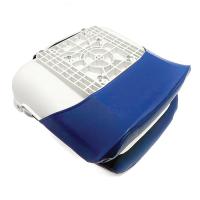 Сиденье пластмассовое складное с подложкой All Weather High Back Seat, бело-синее 75140WB от прозводителя Newstarmarine
