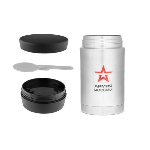 Термос для еды Thermos Армия России "Полевой" (0,5 литра), стальной 646279 от прозводителя Thermos