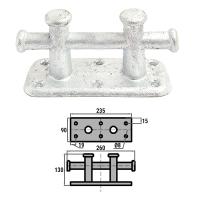 Кнехт двойной 235х90мм HDG 0602-0702 от прозводителя CIM