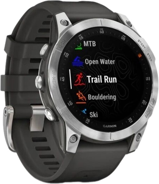 Garmin Epix (Gen 2) - 47 мм Standard | Slate Steel with Black Band