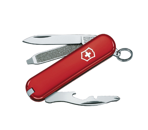 Нож-брелок Victorinox Classic Rally, 58 мм, 9 функций, красный 0.6163 от прозводителя Victorinox