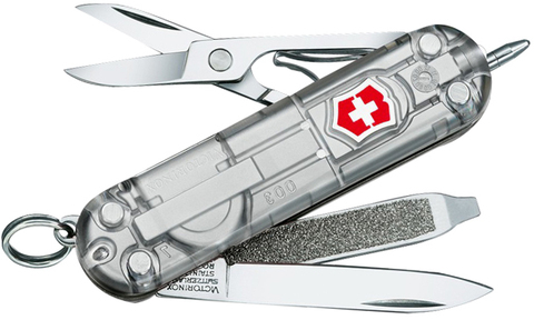 Нож-брелок Victorinox Classic Signature Lite, 58 мм, 7 функций, серебристый 0.6226.T7 от прозводителя Victorinox