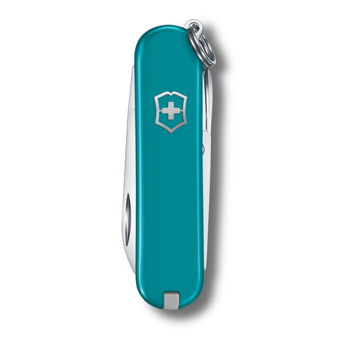 Нож-брелок Victorinox Classic SD Colors, 58 мм, 7 функций, "Mountain Lake" 0.6223.23G от прозводителя Victorinox