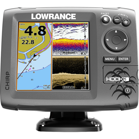 Lowrance HOOK-5 Mid/High/DownScan™