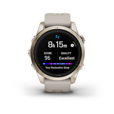 Garmin Epix Pro (Gen 2) - 42 мм SAPPHIRE | Soft Gold with Light Sand Band