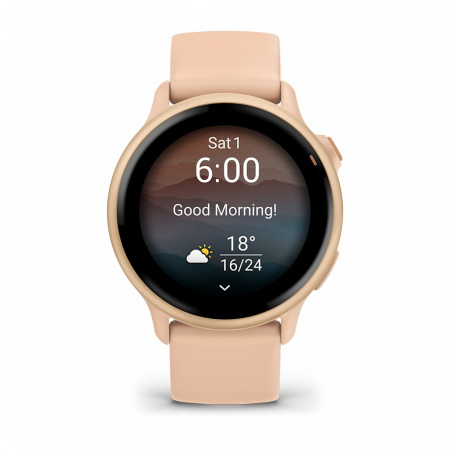 Garmin Vivoactive 6 | Metallic Pink Dawn with Pink Dawn Band