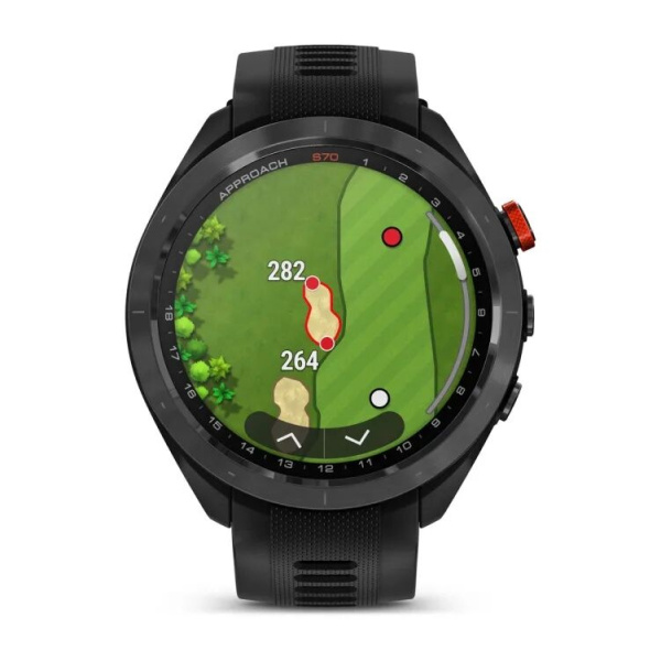 GARMIN APPROACH S70  47 MM - BLACK CERAMIC BEZEL WITH BLACK SILICONE BAND 010-02746-12 010-02746-12 от прозводителя Garmin