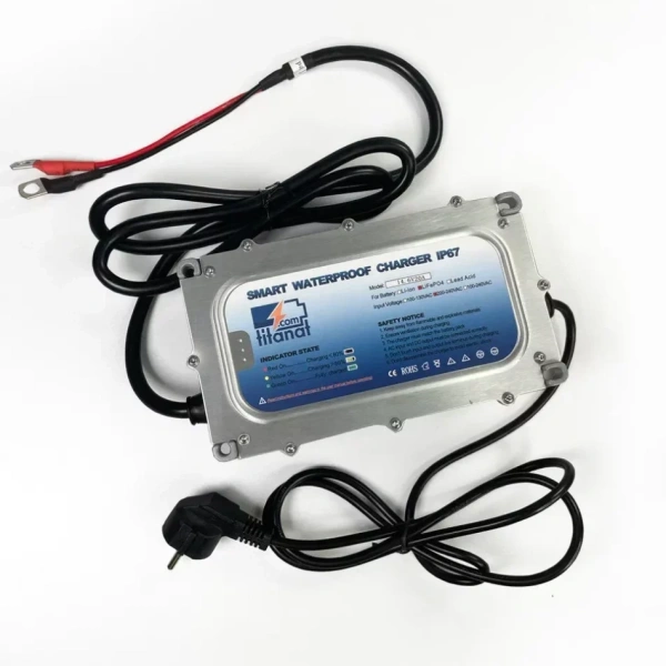 Зарядное устройство влагозащищенное LiFePO4 24V 25A Titanat ZU-LFP-24-25-IP67 от прозводителя Titanat