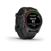 Garmin Fenix 7s Pro - 42 мм SOLAR | SAPPHIRE | Carbon Grey DLC Titanium with Black Band