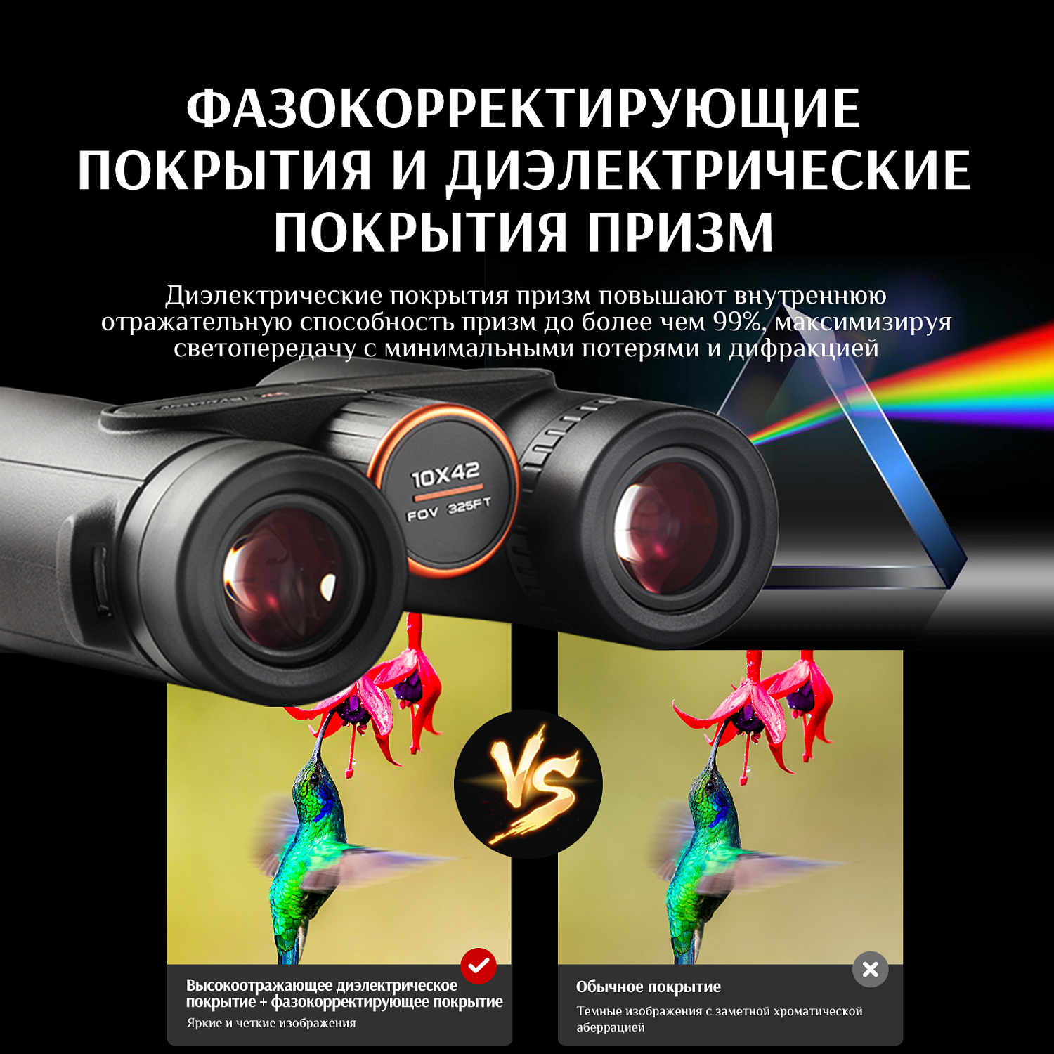 Бинокль Eyeskey Sport ED-10x50