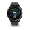 Garmin Fenix E - 47 мм AMOLED | Slate grey steel with Black silicone band