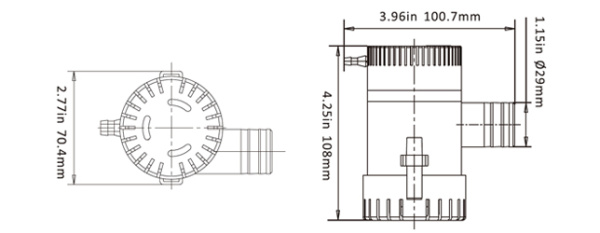 Насос осушительный 1100GPH 01 Series 12В SFBP1-G1100-01 от прозводителя SeaFlo