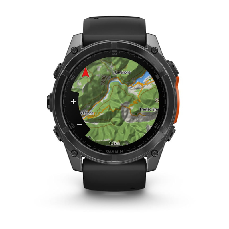 Garmin Fenix 8 - 51 мм AMOLED | Slate grey with Black silicone band