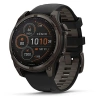 Garmin Fenix 8 - 47 мм SOLAR | SAPPHIRE | Carbon grey DLC titanium with Black/pebble grey silicone band