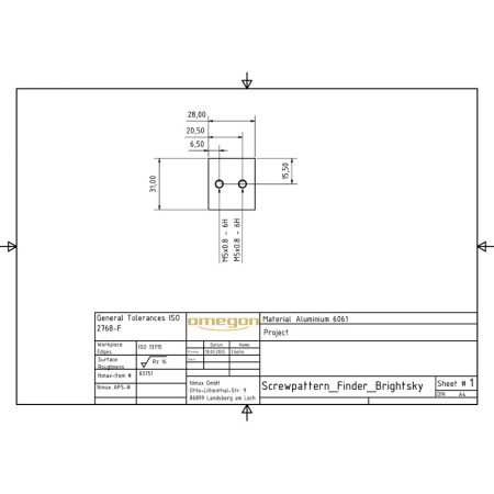 Бинокулярный телескоп Omegon Brightsky 26x82 90° 61491 от прозводителя 