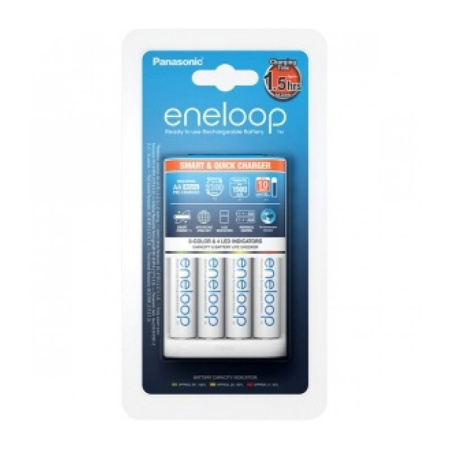 Зарядное устройство Panasonic Smart & Quick (K-KJ55MCС40E) для АА/ААА Ni-MH + 4шт АА 1900 mAh K-KJ55MCC40E от прозводителя Panasonic