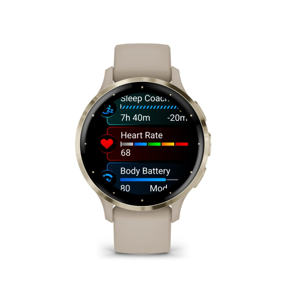 Garmin Venu 3s Светло-золотая рамка с французским серым ремешком 010-02785-02 от прозводителя Garmin