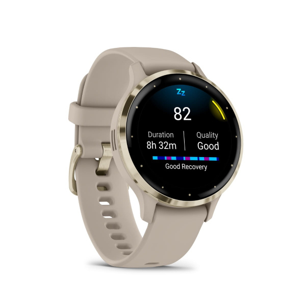 Garmin Venu 3s Светло-золотая рамка с французским серым ремешком 010-02785-02 от прозводителя Garmin
