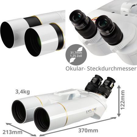 Бинокулярный телескоп EXPLORE SCIENTIFIC BT-70 SF 0114200 от прозводителя 