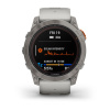 Garmin Fenix 7x Pro - 51 мм SOLAR | SAPPHIRE | Titanium with Fog Gray/Ember Orange Band