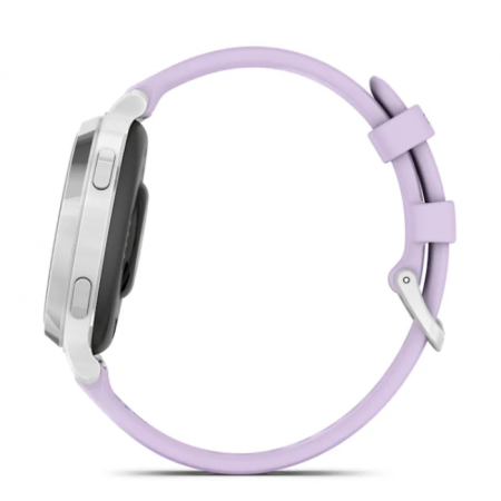 Garmin Lily 2 Active - Lily 2 Active | Silver with Purple Jasmine Silicone Band