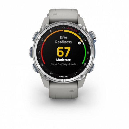 Garmin Descent Mk3 - 43 мм | steel/grey silicone band