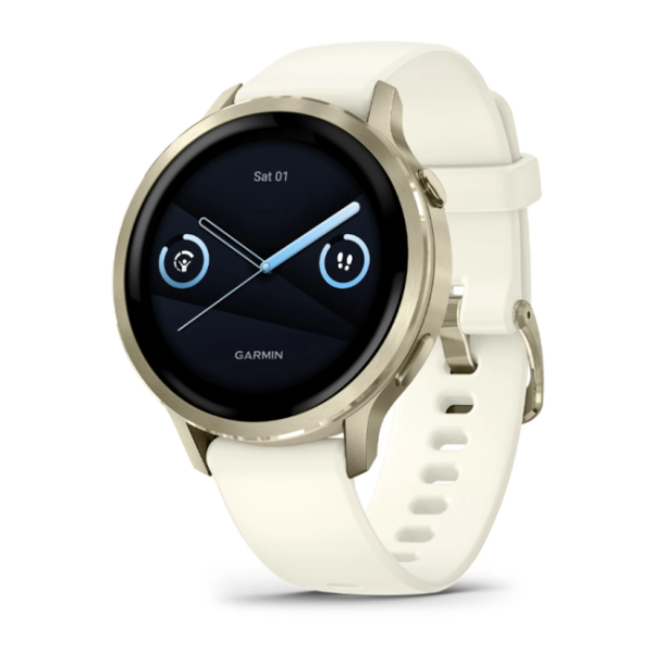 GARMIN VENU 4 – 41 mm Lunar Gold with Bone Silicone Band 010-03013-00 010-03013-00 от прозводителя Garmin