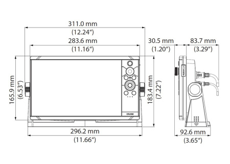 SIMRAD Cruise 9 с датчиком 83/200 kHz