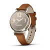 Garmin Lily 2 Classic - Lily 2 Classic | Cream Gold with Tan Leather Band