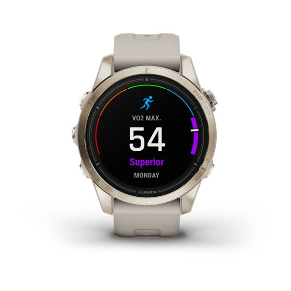 Garmin epix Pro (Gen 2) Sapphire Edition 42 мм, золотистый корпус со светло-песочным ремешком 010-02802-11 от прозводителя Garmin