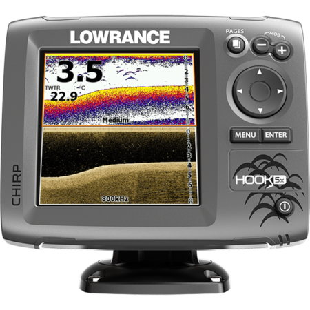 Lowrance HOOK-5x Mid/High/DownScan™